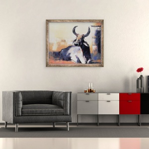 Tablou inramat - Mark Adlington - Sacred Cow, Bhuj, 50 x 60 cm - Img 2