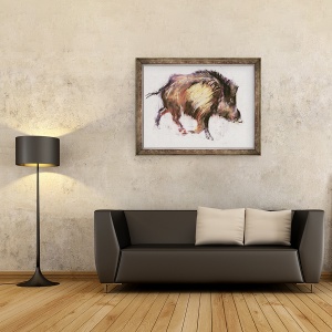 Tablou inramat - Mark Adlington - Trotting mistret, 60 x 80 cm - Img 2