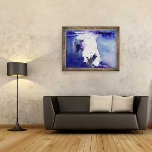 Tablou inramat - Mark Adlington - Urs subacvatic, 60 x 80 cm - Img 2