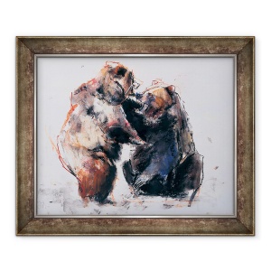 Tablou inramat - Mark Adlington - Ursii bruni europeni, 50 x 60 cm