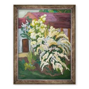 Tablou inramat - Marta Martonfi-Benke - Arbusti in Bloom, 70 x 90 cm