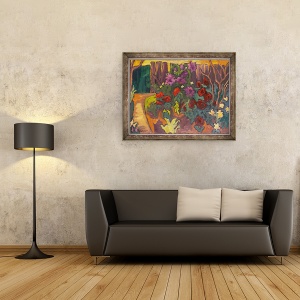 Tablou inramat - Marta Martonfi-Benke - Gradina Mamei II, 60 x 80 cm - Img 2