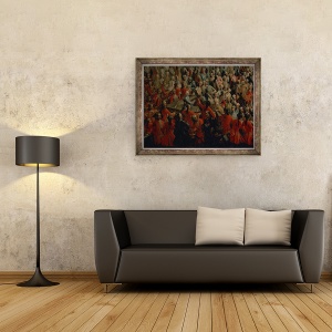 Tablou inramat - Martin II Mytens - Banchet in Marea Anticamera a Palatului Hofburg II, 60 x 80 cm - Img 2