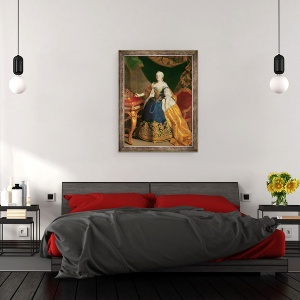 Tablou inramat - Martin Mytens - Portret De imparateasa Maria Tereza De Austria 1717-80, 70 x 90 cm - Img 3