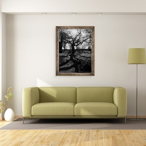 Tablou inramat - Mary Campbell - Curtea Bisericii, 70 x 90 cm - Img 2