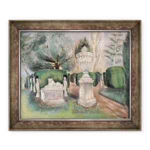 Tablou inramat - Mary Kuper - Casa Chiswick - Statuile, 50 x 60 cm