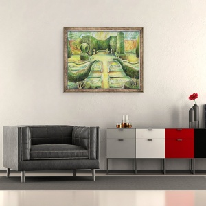 Tablou inramat - Mary Kuper - Gradina Lunga, Cliveden, 50 x 60 cm - Img 2