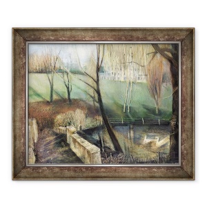 Tablou inramat - Mary Kuper - Iaz, 50 x 60 cm