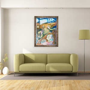 Tablou inramat - Mary Kuper - Mica Sirena, 70 x 90 cm - Img 2