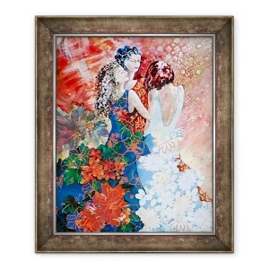 Tablou inramat - Mary Smith - Doamnelor in rochii florale, 50 x 60 cm