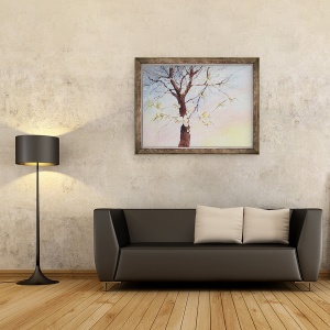 Tablou inramat - Mary Smith - floare de cires alb, 60 x 80 cm - Img 2