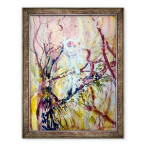 Tablou inramat - Mary Smith - maimuta obraznic, 70 x 90 cm