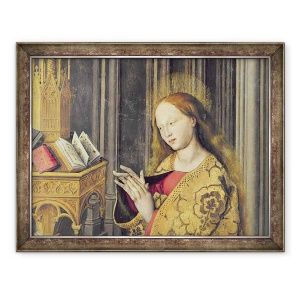 Tablou inramat - Master of the Aix Annunciation - Fecioara Maria citind dintr-o carte de ore, 70 x 90 cm