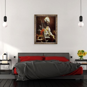 Tablou inramat - Mattia Preti - Sfantul Nicolae din Bari d.c.346, 70 x 90 cm - Img 3