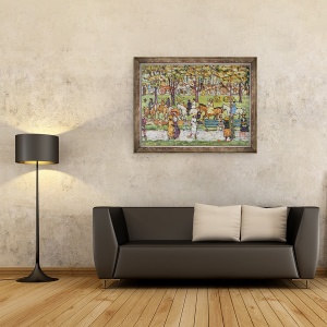 Tablou inramat - Maurice Brazil Prendergast - Parcul Central, 60 x 80 cm - Img 2