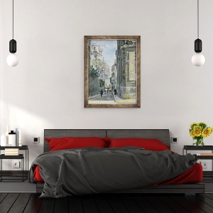 Tablou inramat - Max Jacob - Gardens agatat langa Saint-Sulpice, 70 x 90 cm - Img 3