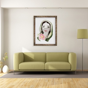 Tablou inramat - Megan Moore - Anais Nin, 60 x 80 cm - Img 2