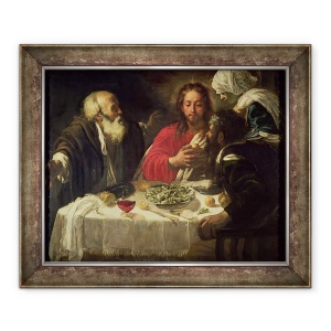Tablou inramat - Michelangelo Caravaggio - Cina de la Emmaus, 50 x 60 cm