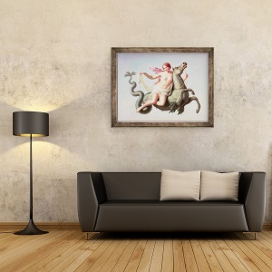 Tablou inramat - Michelangelo Maestri - Evadarea din Galatea, 60 x 80 cm - Img 2