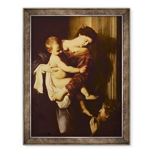Tablou inramat - Michelangelo Merisi da Caravaggio - Detaliu al Madonnei Pelerinilor, 60 x 80 cm