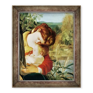 Tablou inramat - Michelangelo Merisi da Caravaggio - Odihneste-te in zborul spre Egipt I, 50 x 60 cm