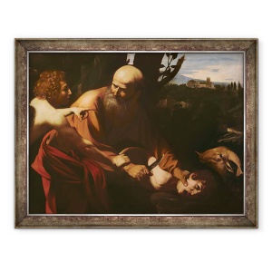 Tablou inramat - Michelangelo Merisi da Caravaggio - Sacrificiul lui Isaac, 60 x 80 cm
