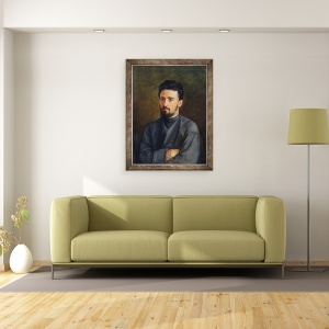 Tablou inramat - Mikhail Georgievich Malyshev - Portret De Vsevolod M. Garshin, 60 x 80 cm - Img 2