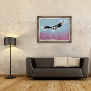 Tablou inramat - Nancy Moniz Charalambous - Canyon Eagle, 2014, 70 x 90 cm - Img 2