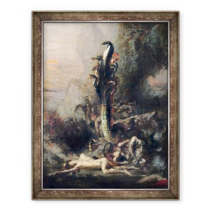 Tablou inramat - Narcisse Berchere - Hercule si Hydra Lernaeana, dupa Gustave Moreau, 70 x 90 cm