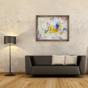 Tablou inramat - Neela Pushparaj - Blossoms II, 60 x 80 cm - Img 2