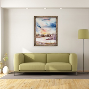 Tablou inramat - Neela Pushparaj - Cer mare, 60 x 80 cm - Img 2