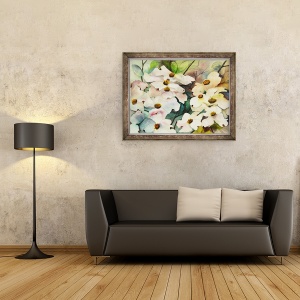 Tablou inramat - Neela Pushparaj - Dogwood, 60 x 80 cm - Img 2