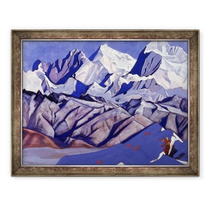 Tablou inramat - Nicholas Roerich - Cai Rosii, 70 x 90 cm