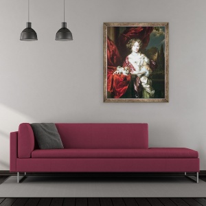 Tablou inramat - Nicolaes Maes - Portret De O Doamna, 50 x 60 cm - Img 2