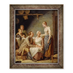 Tablou inramat - Nicolas-Bernard Lepicie - Propunerea convenita, 50 x 60 cm