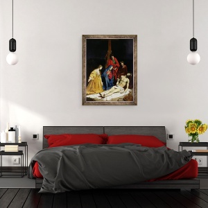 Tablou inramat - Nicolas Tournier - Coborarea de pe cruce, 70 x 90 cm - Img 3