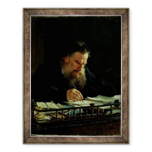 Tablou inramat - Nikolai Nikolajevitch Gay - Portret De Lev Tolstoi 1828-1910, 60 x 80 cm