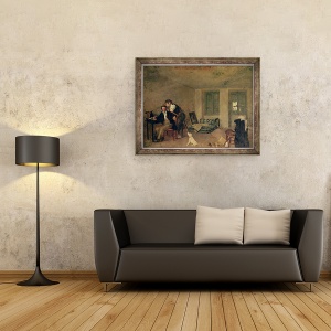 Tablou inramat - Octave Tassaert - Camera mea in 1825, 60 x 80 cm - Img 2