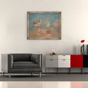 Tablou inramat - Odilon Redon - Carul lui Apollo, 50 x 60 cm - Img 2