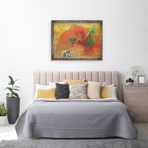 Tablou inramat - Odilon Redon - Pegasus Triumfant, 70 x 90 cm - Img 3
