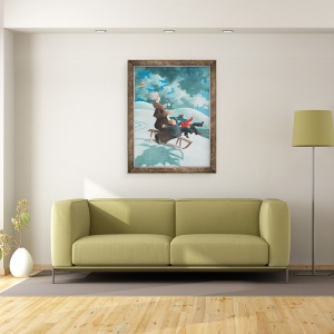 Tablou inramat - Ophelia Redpath - Ceaiul este egal cu sustinerea in timp, 60 x 80 cm - Img 2