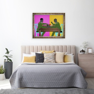 Tablou inramat - Osinachi - Doi generali in al doilea razboi, 60 x 80 cm - Img 3