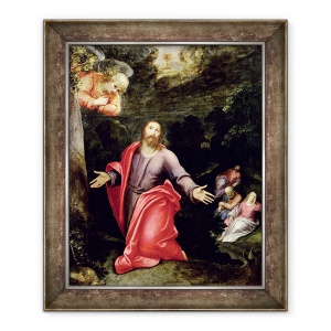 Tablou inramat - Otto van Veen - Isus in Gradina Maslinilor, 50 x 60 cm
