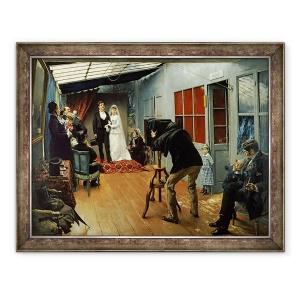 Tablou inramat - Pascal Adolphe Jean Dagnan-Bouveret - Nunta la fotograf, 60 x 80 cm