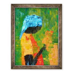 Tablou inramat - Patricia Brintle - Flori in mana, 70 x 90 cm