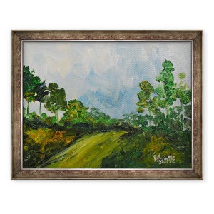Tablou inramat - Patricia Brintle - in jos pe deal, 70 x 90 cm