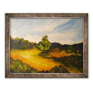 Tablou inramat - Patricia Brintle - La route de Thiot, 70 x 90 cm