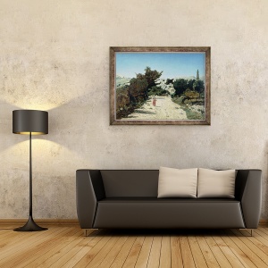 Tablou inramat - Paul Camille Guigou - Ruta de la Gineste, langa Marsilia, 60 x 80 cm - Img 2