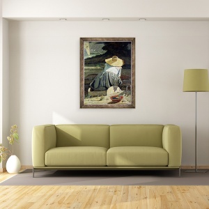 Tablou inramat - Paul Camille Guigou - Spalatoare langa rau, 60 x 80 cm - Img 2