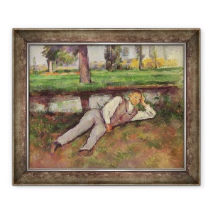 Tablou inramat - Paul Cezanne - Baiat de odihna, 50 x 60 cm